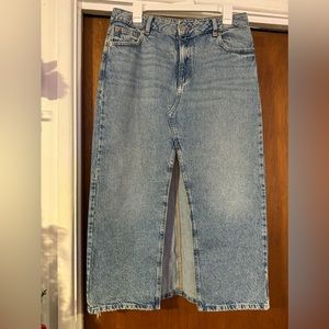 Garage Maxi Skirt Denim